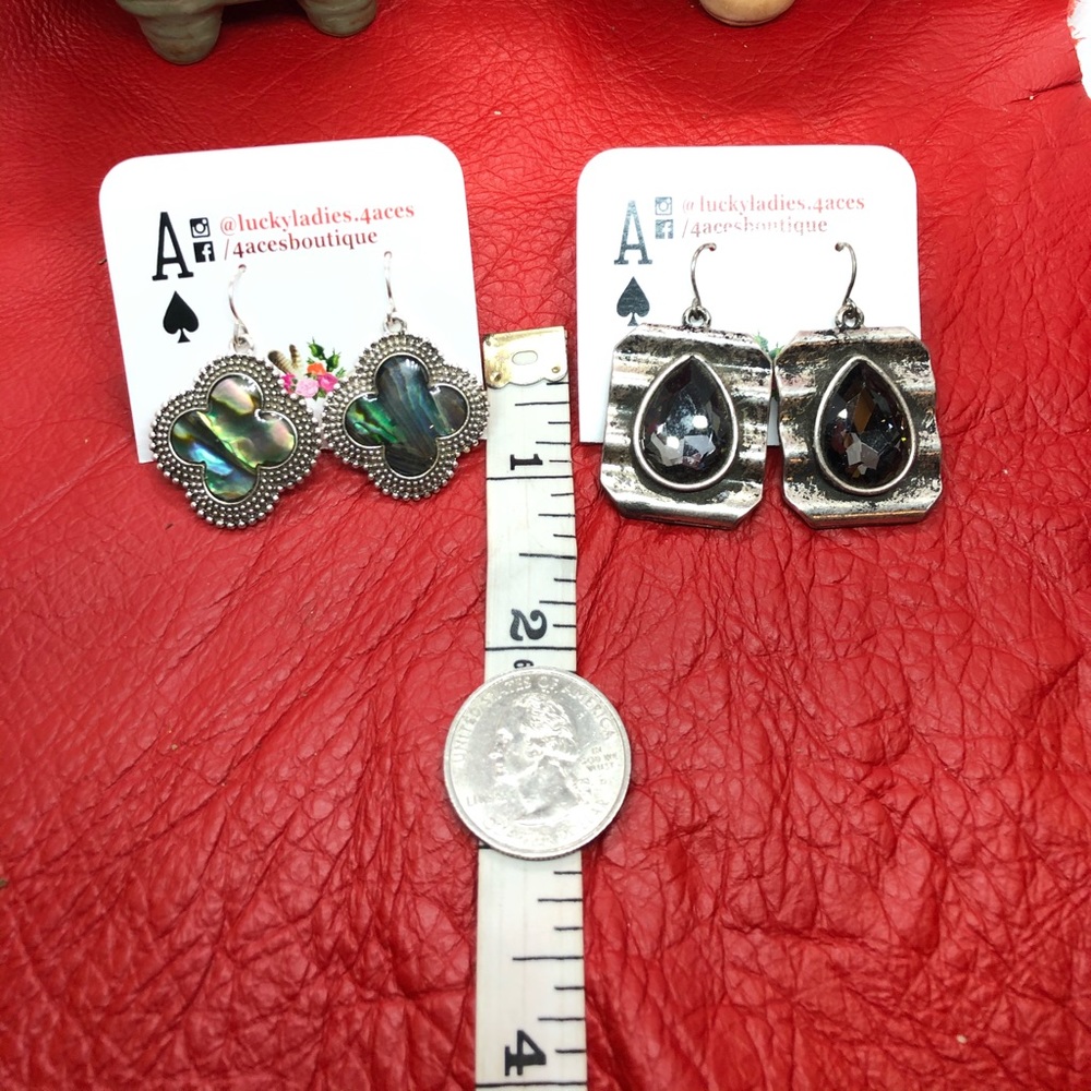 🔥 Abalone Rhinestone Fashion Jewelry Earrings
